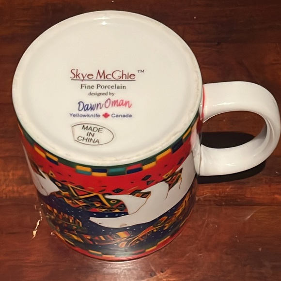 Dawn Oman Skye McGhie Polar Bear Mug Yellowknife  Native North American Art - Picture 7 of 10